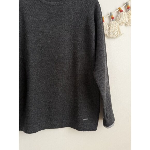 Smartwool 100% Wool Grey Crewneck Sweater Layering Winter Basics Warm Men S - Picture 5 of 10